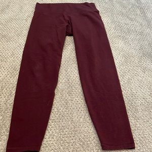 Maroon leggings